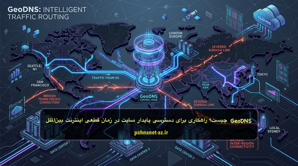 نقش GeoDNS در زمان قطعی اینترنت بین‌الملل