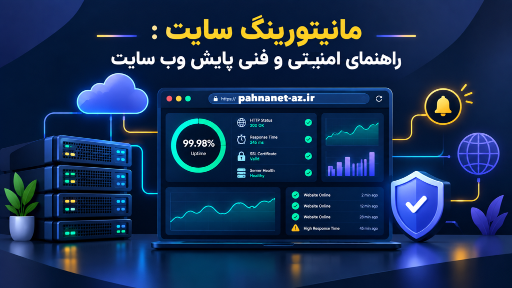 مانیتورینگ وب سایت: راهنمای جامع فنی و امنیتی